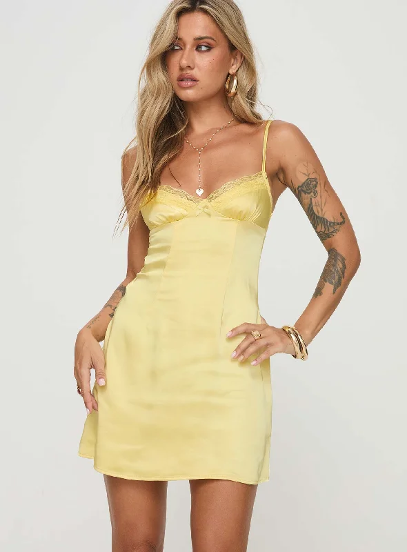 Dale Mini Dress Lemon